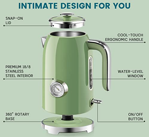 57oz Electric Kettle with Thermometer