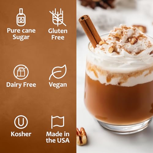 Coffee Syrup Pecan Pie Flavored Syrup for Drinks (25.4 Fl Oz)