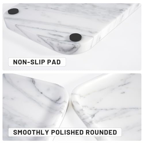 Arabescato Marble Vanity Tray