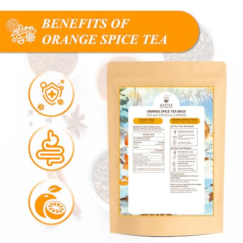 Orange Spice Herbal Tea Bags 50count (50 Count)