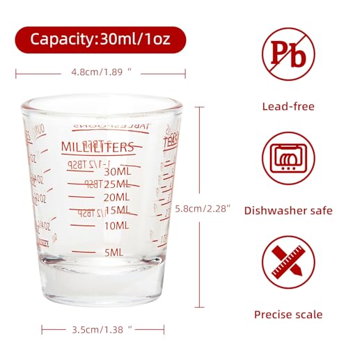 2 Pack Shot Glasses Measuring Cup (2 Count)
