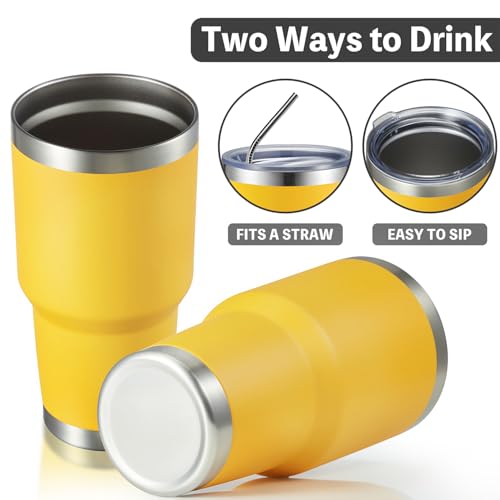 30oz Insulated Tumbler With Lids and Straws (8 Count)