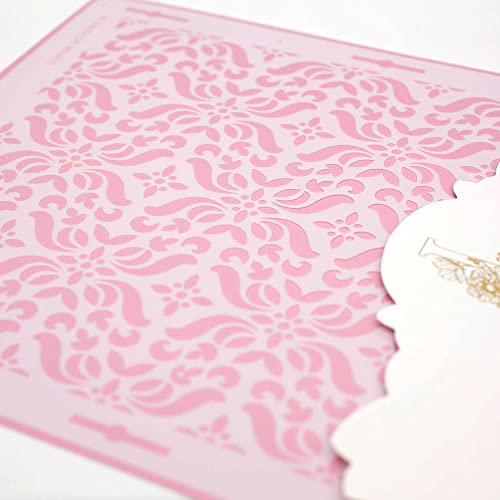 Cake Decorating Stencil for Tall Buttercream Cake