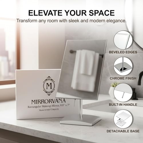 Large Table Desk Mirror with Stand