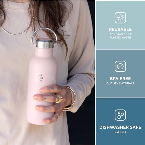 20oz Stainless Steel Sports Bottle with Chug Cap