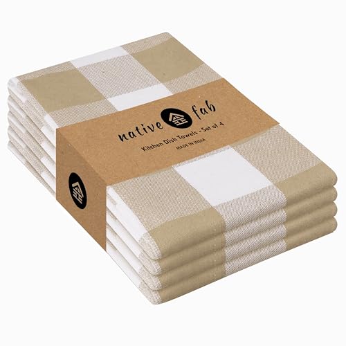 4 Pack Buffalo Check Kitchen Towel 16"x26" (4 Count)