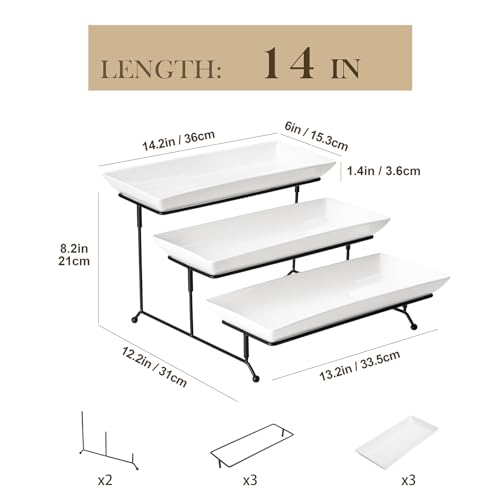 3 Tier Serving Trays (4 Count)