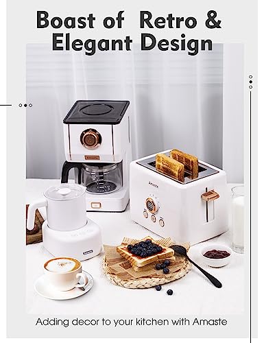 Retro Style Coffee Machine with 25 Oz Glass Coffee Pot