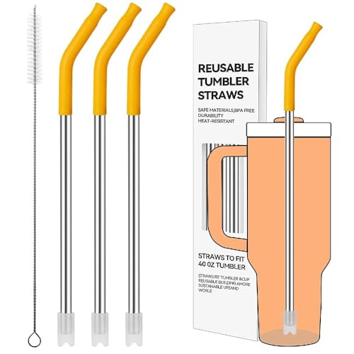 Straight Metal Straws for Stanley 40oz