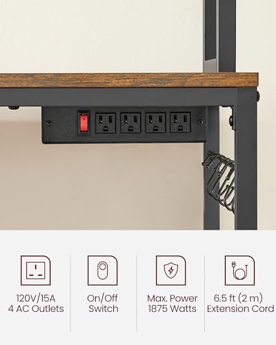 Bakers Rack with Power Outlet