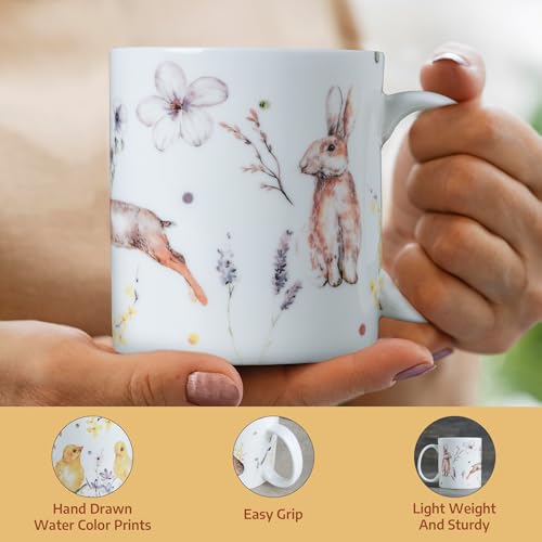 Coffee Mug with Handles Tea Cups (2 Count)