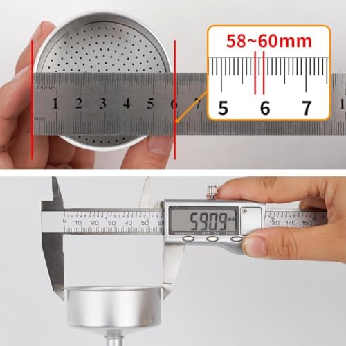 54mm Moka Pot Dosing Funnel & Distributor for 3 Cup Moka Pot