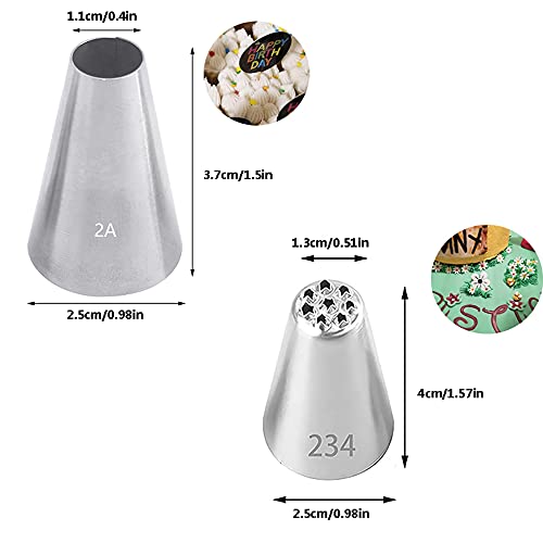 Large Icing Piping Tips Set for Cake Decorating