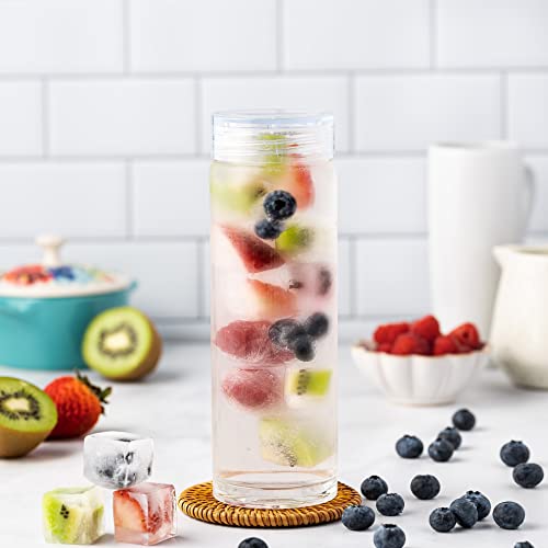 Glass Water Bottles (4 Count)