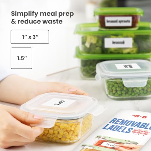 Removable Dry Erase Labels 96 Pk 1x3 in and 1.5 in