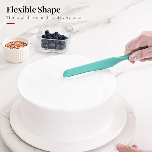 600ºF Heat Resistant Silicone Spatula Spoonula Set of 4