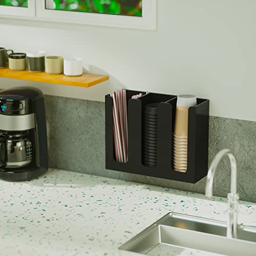 Acrylic Coffee Cup and Lid Storage Organizer Holder