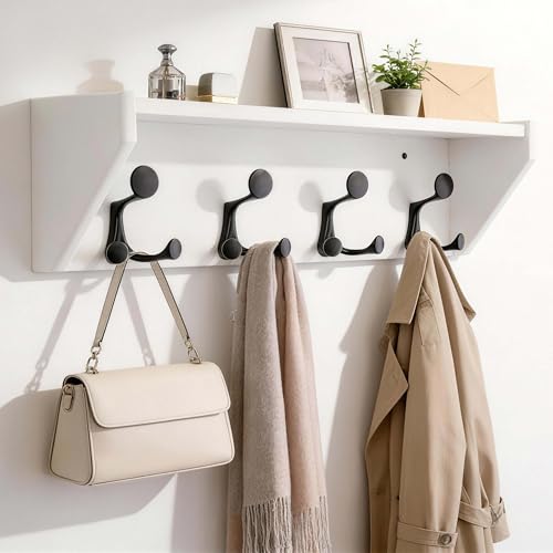 Wall Shelf with Hooks