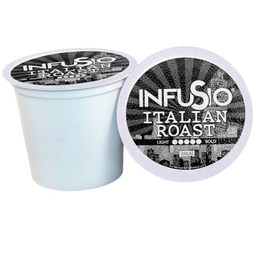 Coffee Pods 96 Count Italian Roast Dark Roast Single serve Coffee pods for Keurig K Cups Brewers