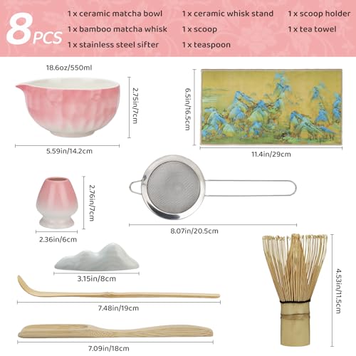 8PCS Matcha Whisk Set