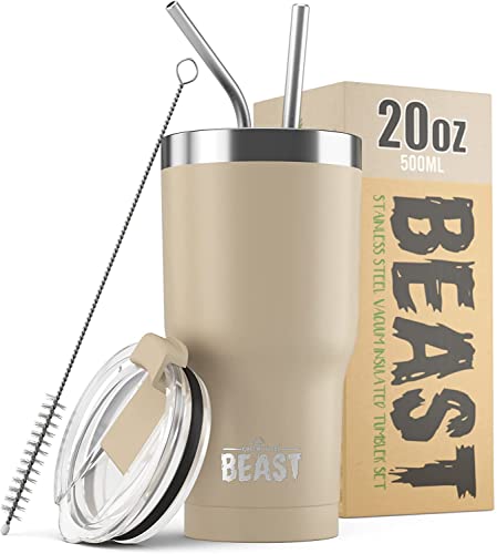 Beast 20 oz Tumbler Stainless Steel Vacuum Insulated Coffee Ice Cup Double Wall Travel Flask