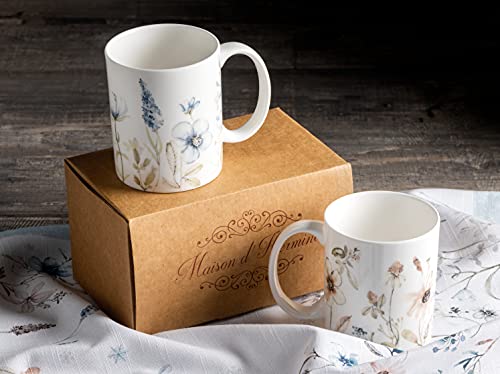 Coffee Mug with Handles Tea Cups (2 Count)