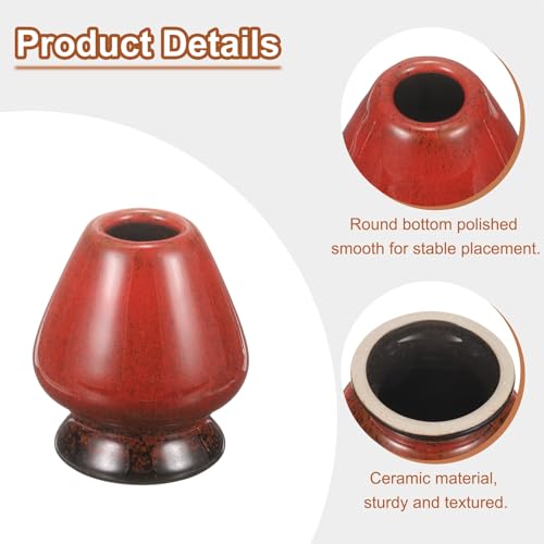 Ceramic Chasen Stand 70mm Matcha Whisk Holder Teas Set Whisks Stand Traditional Matcha Tea Chasen Holder Tea Set Accessories for Tea Tasting