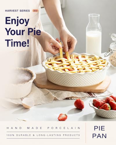 Ceramic Deep Pie Pan Set of 2 (2 Count)