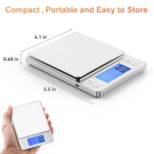Upgraded Small Food Scale with 0.1 g