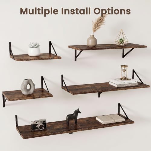 Wall Mounted Floating Shelves Set of 2 (2 Count)