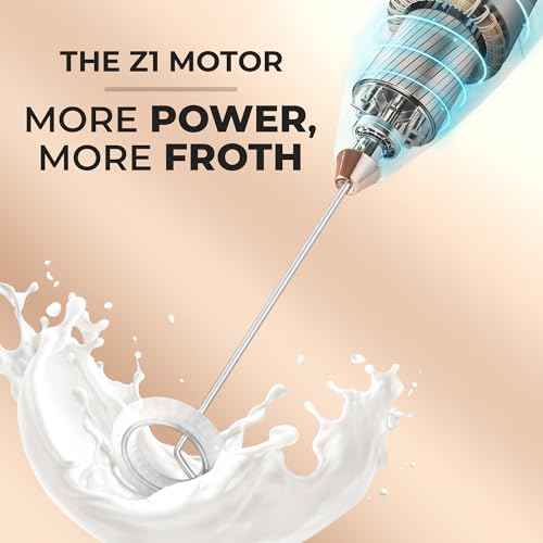 Powerful Milk Frother Wand With Duracell Batteries