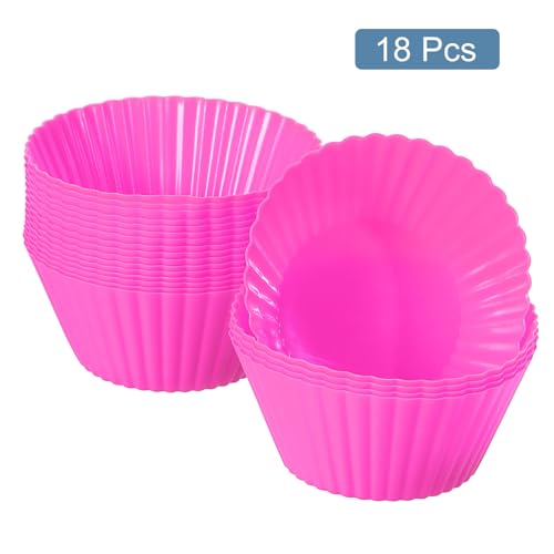 18Pcs Silicone Cupcake Liners (18 Count)