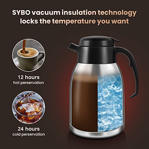 12 Cup Commercial Coffee Maker with 74oz Thermal Carafe