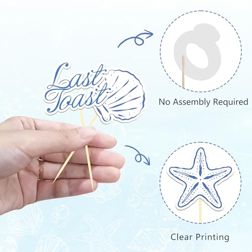 Last Toast on the Coast Cupcake Toppers (25 Count)