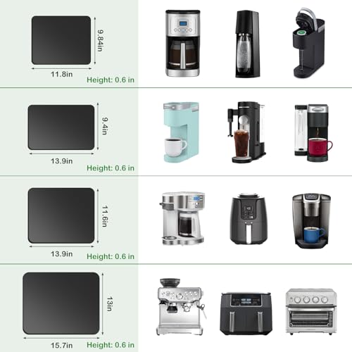 Appliance Slider 360° Rolling Tray for Countertop Coffee Maker Mat
