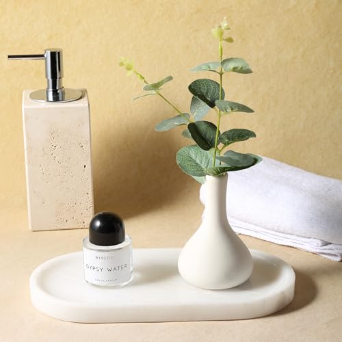 African Natural White Marble Decorative Tray