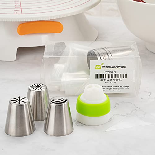 Pastry Tek Russian Piping Tips Set 20 Piece Durable Cake Decorating Kit