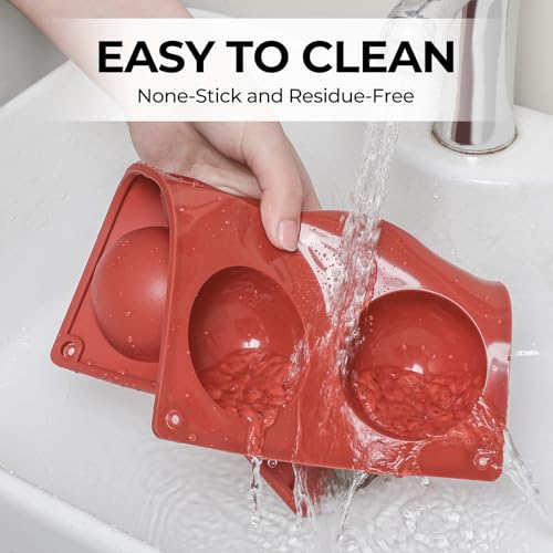 6 Holes Silicone Hot Chocolate Bomb Molds (2 Count)