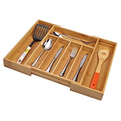 Bamboo Cutlery Silverware Tray