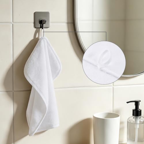 330 GSM Poly Blend Microfiber Shower Wash Cloth Face Towel (6 Count)