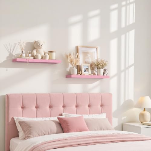 Pink Floating Shelves 22.5in