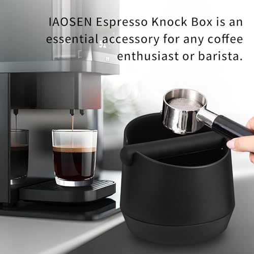 Knock Box 6 Inch Extra Large Capacity Design Espresso Knock Box Shock