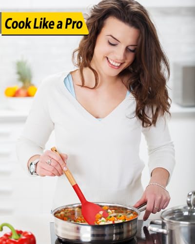 Pack of 4 Silicone Cooking Utensils Set (4 Count)