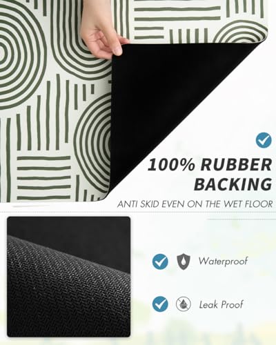 Coffee Mat Hide Stain Rubber Backed Absorbent Dish Drying Mat for Kitchen Counter