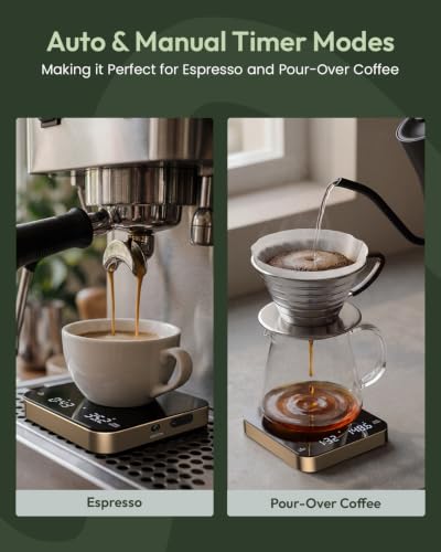 S2 Espresso Coffee Scale with Timer 0.1g Precision Shot Scale