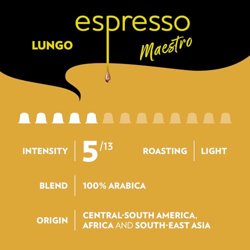 Espresso Favorites Collection of Aluminum Capsules Compatible with Nespresso* Original Machines (60 Count)