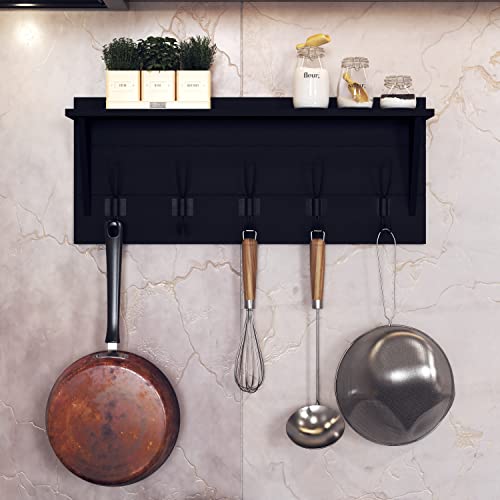 Wall Mounted Coat Rack Shelf