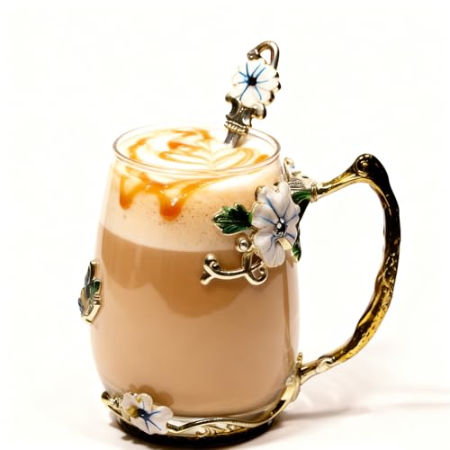 Best Gifts For Women Mom Blue Glass Coffee Tea Mug Unique Birthday Christmas Gift For Women Who Have Everything