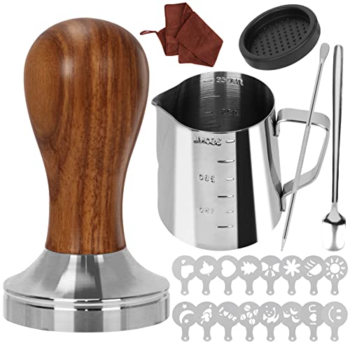 22 PCS Espresso Tamper Set 51mm Espresso Accessories Kit Barista Kit