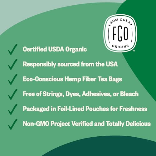 Organic Peppermint Tea (100 Count)